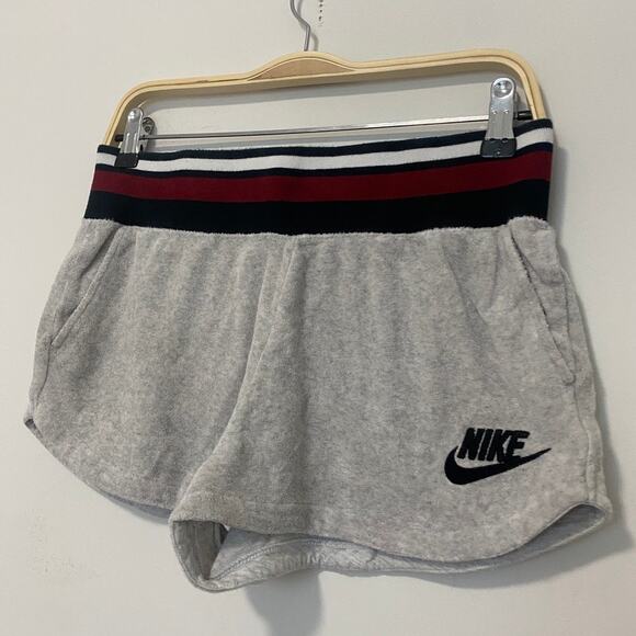 Nike Gray & Maroon Terry Shorts Size Small - Picture 4 of 5